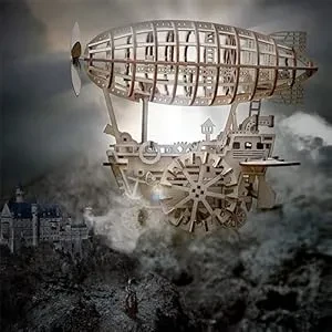 ROBOTIME ROKR 3D Wooden Air Vehicle Jigsaw Puzzle Model Kit Laser Cutting Kids Toys LK702