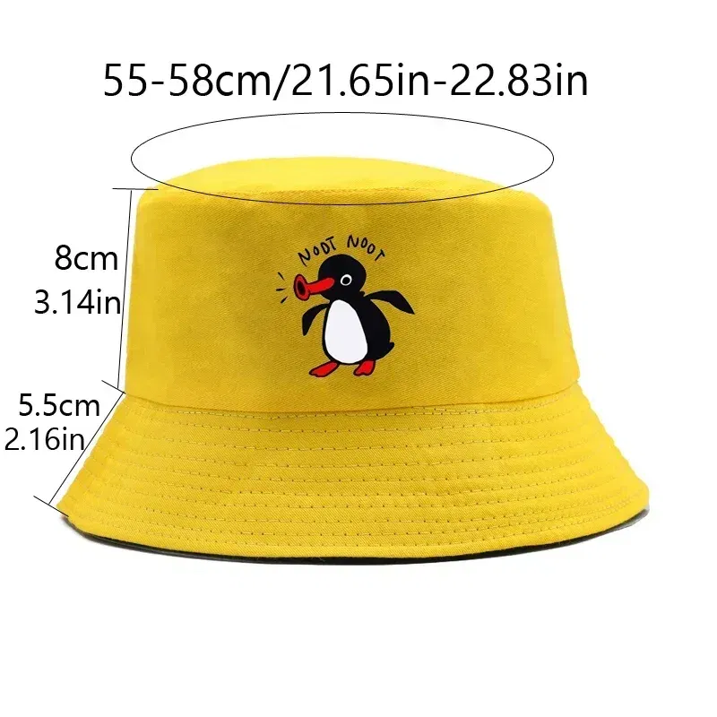 Color: Lavender - Summer Penguin Bucket Hat Reversible Bob Men Women Cotton Travel Beach Fisherman Hat Outdoor Sports Pull Up Bob Panama Sun Hat