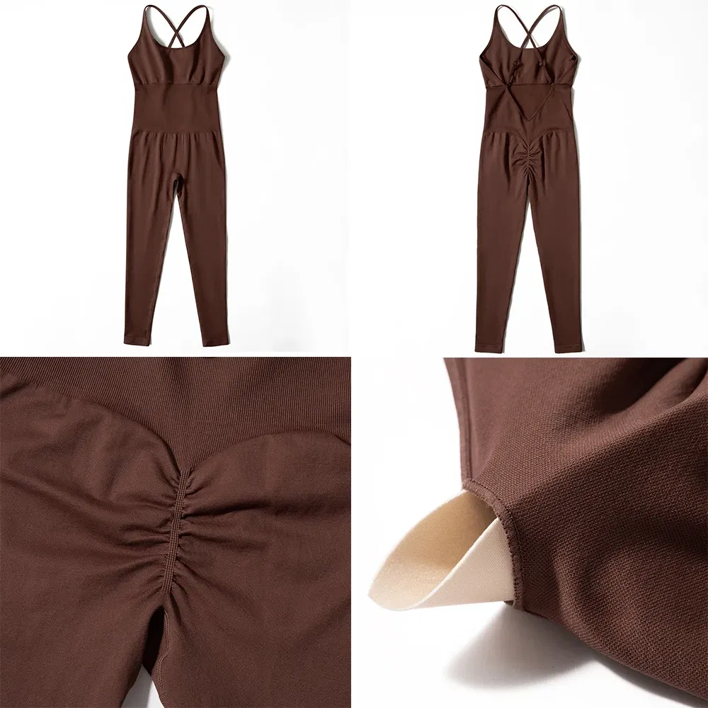 Color: Black, Size: L - Bodycon Jumpsuit Women Full Seasons Casual Fitness Sporty Playsuit Sleeveless Slim Activewear All In One Jumpsuit Clothing Lady