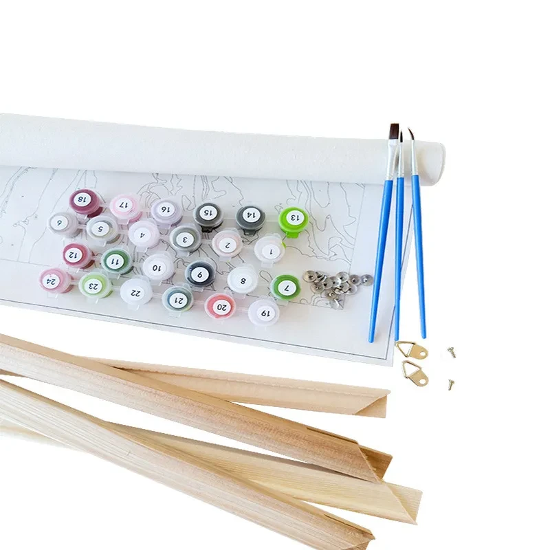 Frame Oil Painting Flower Landscape Character Animal Photo