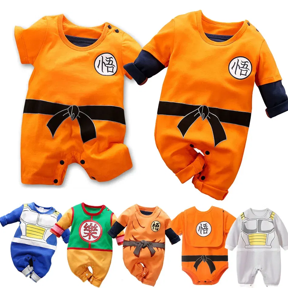 Color: SKY BLUE, Kid Size: 9M - Anime Clothes Baby? Vegeta? Rompers Newborn? Kuririn? Roshi Training Outfit Infant Kids Halloween Cartoon Cosplay Costume Jumpsuit