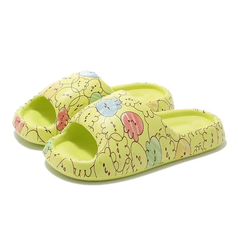 Color: Straw, Shoe Size: 38-39 - Women's Slippers Fashion Light EVA Soft Home Sole Slipper Bathroom Anti-Slip Casual Indoor Slipper Beach Sandal Flip-Flops
