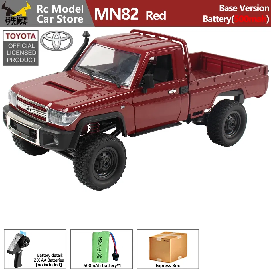 Color: WHITE - MN MODEL 1/12 4X4 Remote Control Diving Off-road Car Retro LC79 Truck Climbing All Terrain Vehicle Rock Crawler Toy for Adult