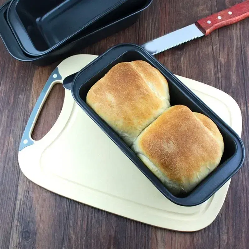 Color: light green - 1pc Loaf Pan Rectangle Toast Bread Mold Cake Mold Carbon Steel Loaf Pastry Baking Bakeware DIY Non Stick Pan Baking Tools Mold