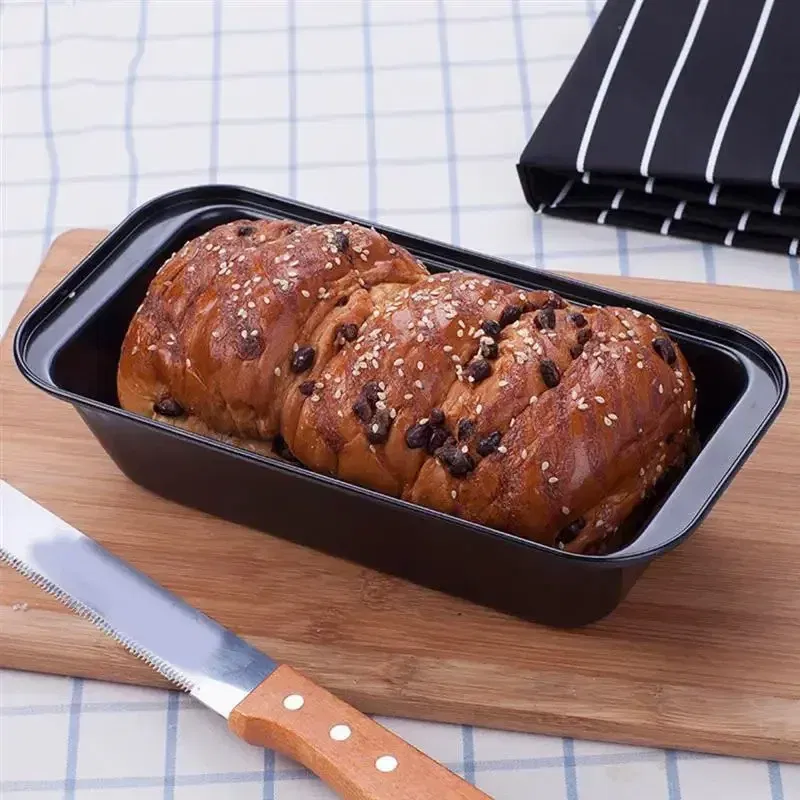 Color: light green - 1pc Loaf Pan Rectangle Toast Bread Mold Cake Mold Carbon Steel Loaf Pastry Baking Bakeware DIY Non Stick Pan Baking Tools Mold