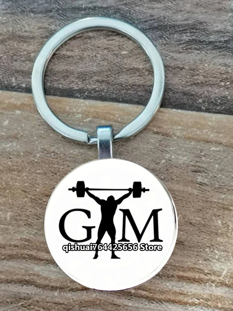 Color: Dark Silver - Gym Keyring Keychain Suitable For Bodybuilding Athletes Heavy Men Boys Bodybuilding Sports Unisex Men Tactical Rock Keyring Keyc