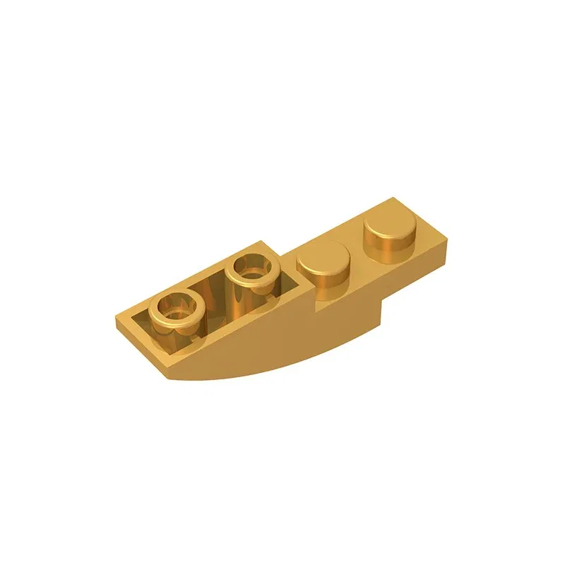 Color: REDDISH BROWN - Gobricks GDS-731 BRICK 1X4X1 INV. BOW compatible with lego 13547 children's DIY Educational Building Blocks Technical