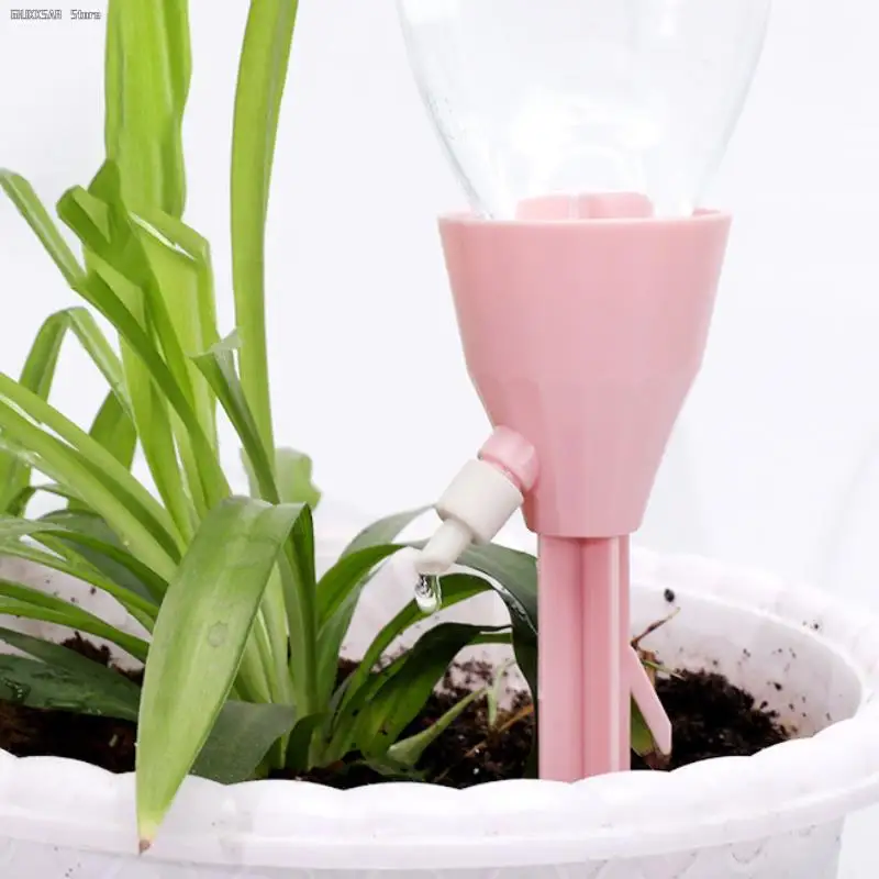 Color: Red - 1X Adjustable Drip Irrigation System Automatic Self Watering Spikes for Plants Indoor Outdoor Potted Plants Irrigation System