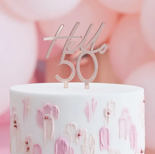 Mix It Up - 50th Birthday Cake Topper