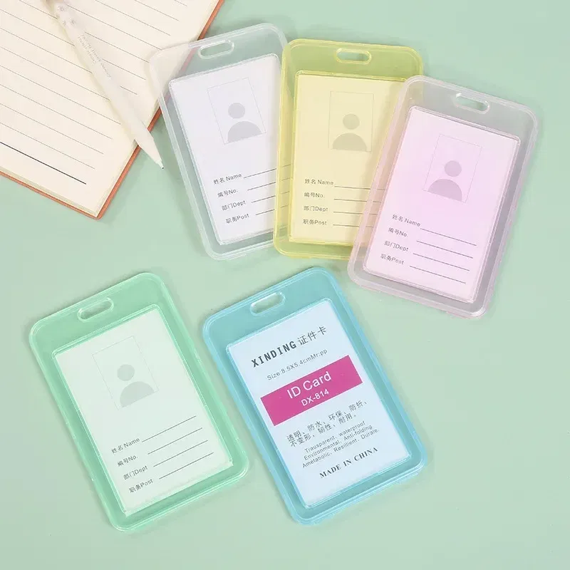 Color: Clear - Women Men Card Cover Case Plastic Transparent Business Credit Cards Bank ID Card Sleeve Protect Holder Case for Student
