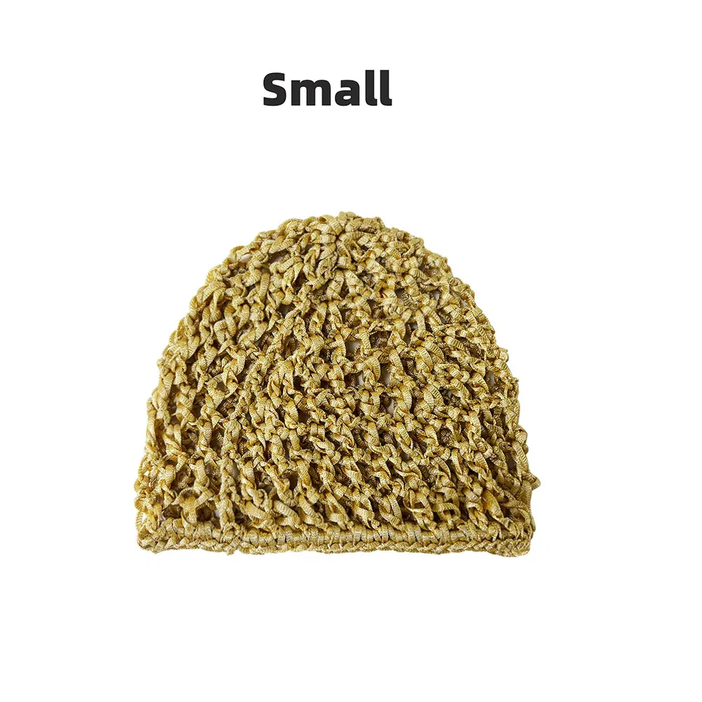 Color: Diamond J Color - Womens Mesh Hair Net Crochet Cap Stylish Bar Hair Net Hand-crocheted Silk Mesh Hair Accessories Hats Turban Night Cover Beanie