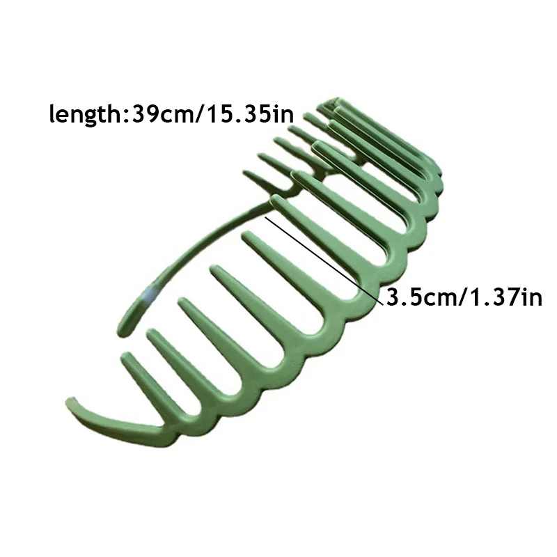 Color: Yellow - Resin Hair Comb Hairbands Hair Accessories Matte Hair Hoop with Teeth Non-slip Head Hoop Frosted Makeup Dressing Thin Headband