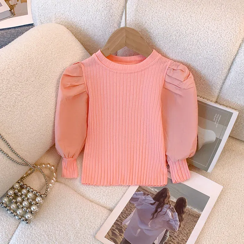 Color: Yellow, Kid Size: 3T - Girls White Long Sleeve T-shirt Shirt Princess Shirt for Tddler Girl Sweet Pullover Casual Shirt Children Tops Pullover
