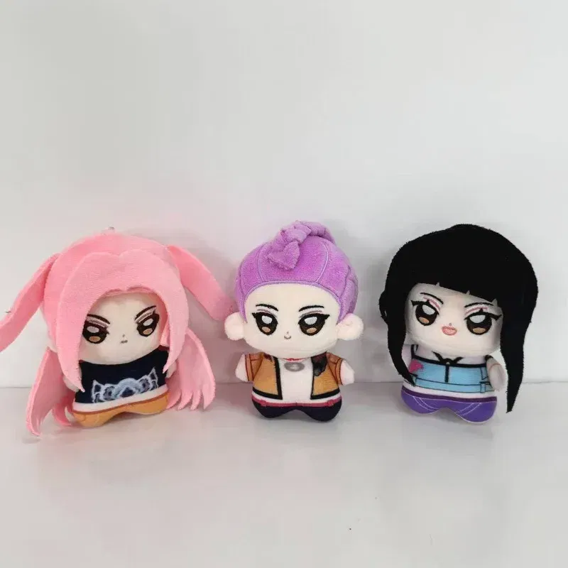 Color: RosyBrown - 10cm K-pops Demons Hunters Plush Toy Pendant Anime Saja Boys Stuffed Doll Anime Figure Rumi Keychain Dolls Zoey Room Decor Gift