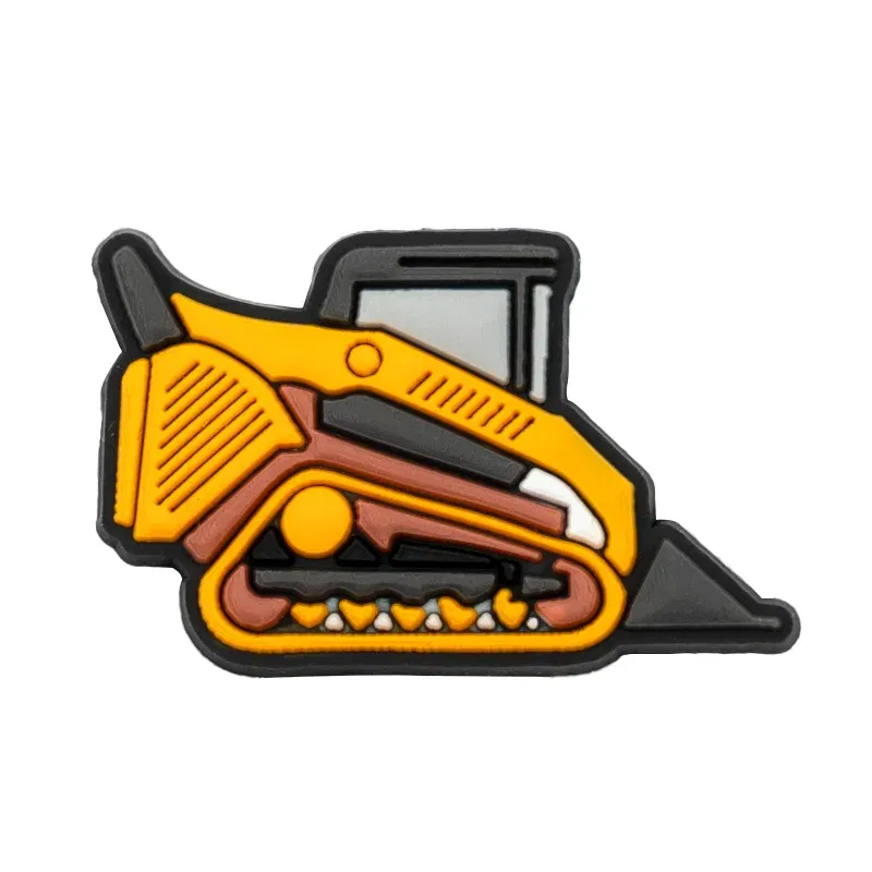 Color: transparent - 1pcs Clog Charms Cars Cool Roadster SUV PVC Clips Accessories Mini Classic Car Shoe Charms Turbine Clog Pin Kids Gift