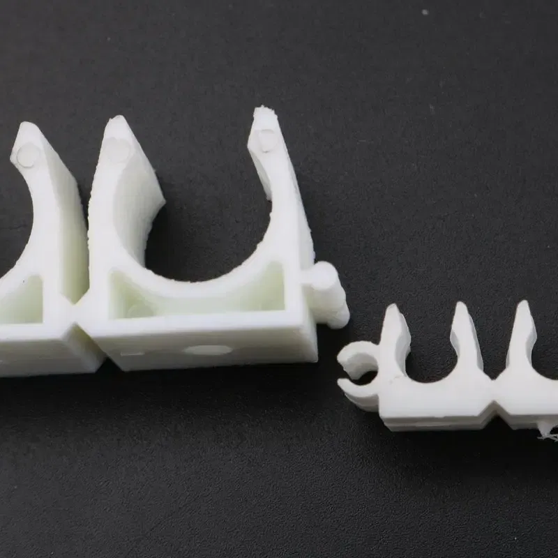 Color: WHITE, Diameter: 3/16'' - 1pc Plastic 4 6 8 10 12mm Tube Clamp Water Pipe Support Garden Irrigation System Micro Soft Hose Fittings