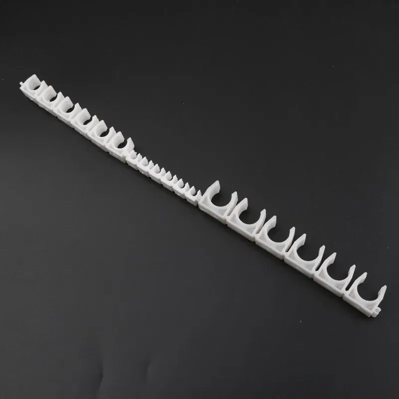 Color: WHITE, Diameter: 3/16'' - 1pc Plastic 4 6 8 10 12mm Tube Clamp Water Pipe Support Garden Irrigation System Micro Soft Hose Fittings