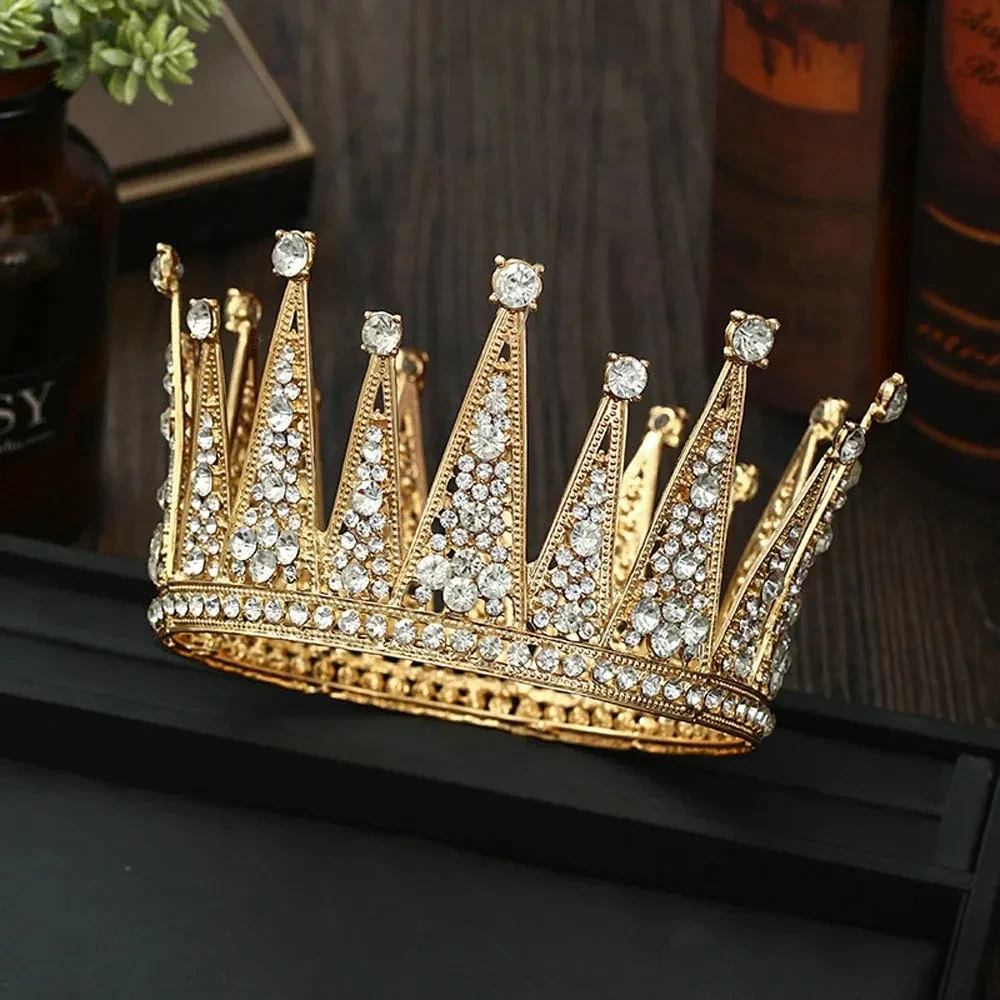 Hollow Bridal Crown - Diamond Hair Accessory