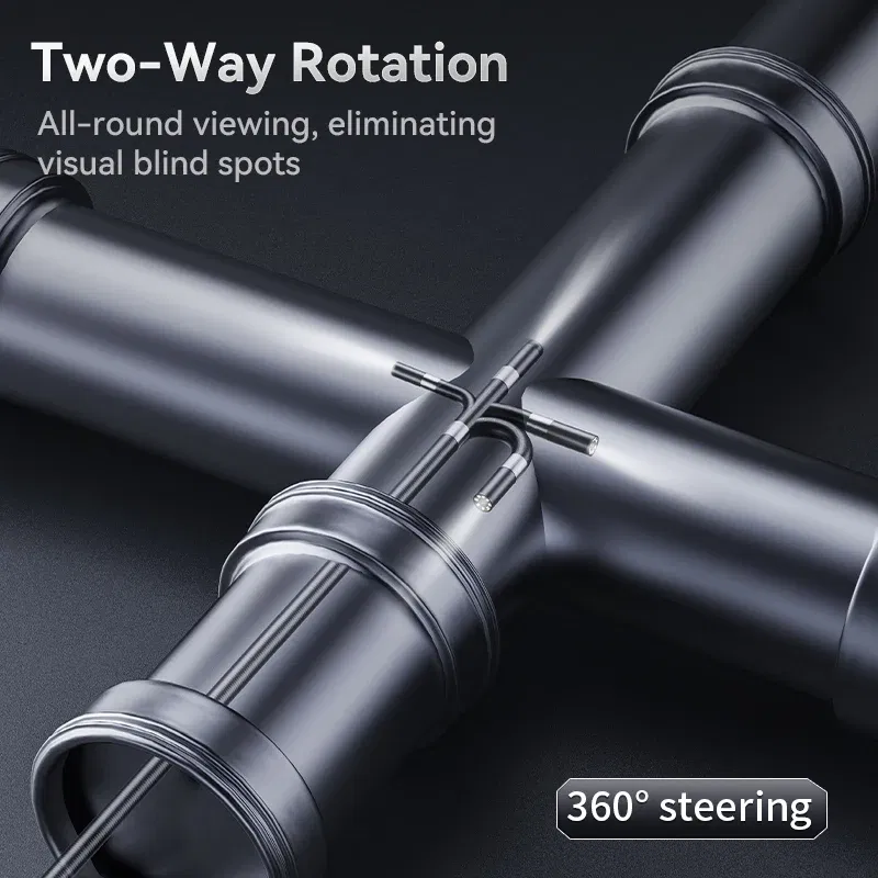 Color: Red, Cable Length: 1m - 360?° Articulated Endoscope,Joystick Articulated Endoscope Camera with Steerable Probe, Compatible with iPhone and Android