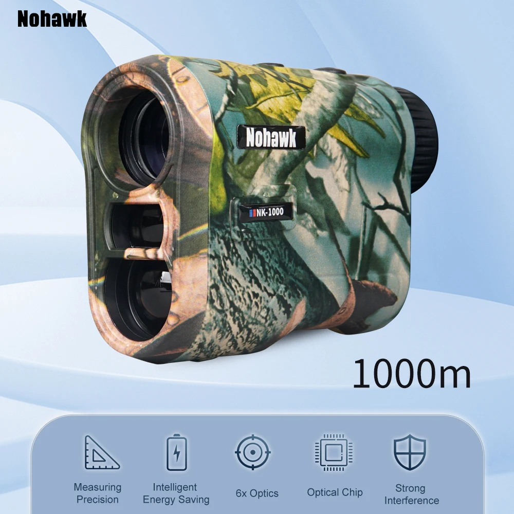Color: Ivory - NOHAWK Golf Laser Rangefinder USB Rechargeable with Slope Compensation For Golfer Range Finder Hunting Monocular