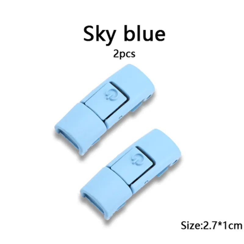 Color: green - Switches Colorful Metal Buckle No Tie Shoe Laces Press Lock Shoelaces Without Ties Elastic Flat Shoelace Sneaker Kids Adult