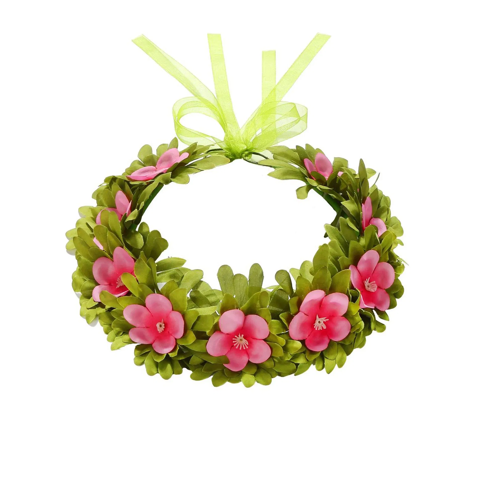 Color: Blue - Lovely Disney Moana 2 Dancing Flower Garland Headdress Kids Adult Hawaii Beach Floral Headgear Princess Vaina Cosplay Accessory