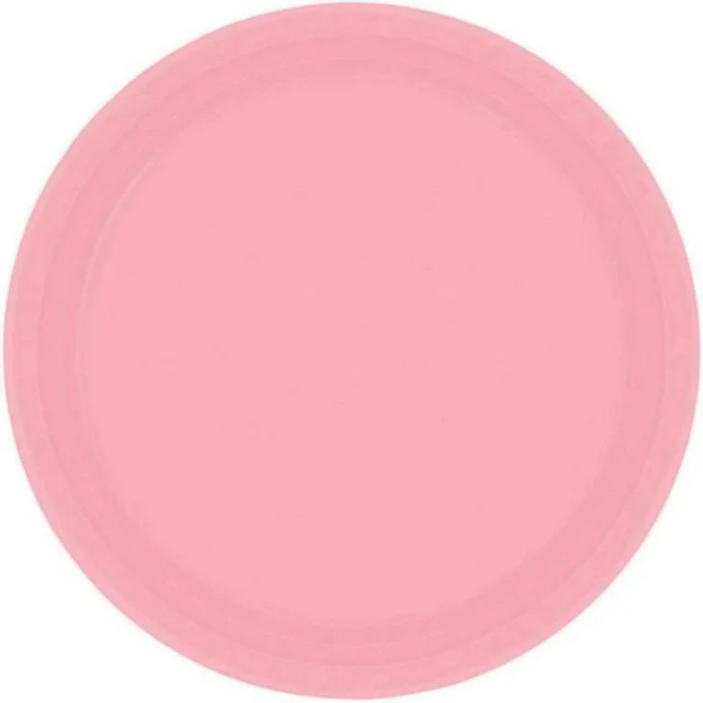 Paper Plates 17cm Round 20CT - New Pink  - Pack of 20