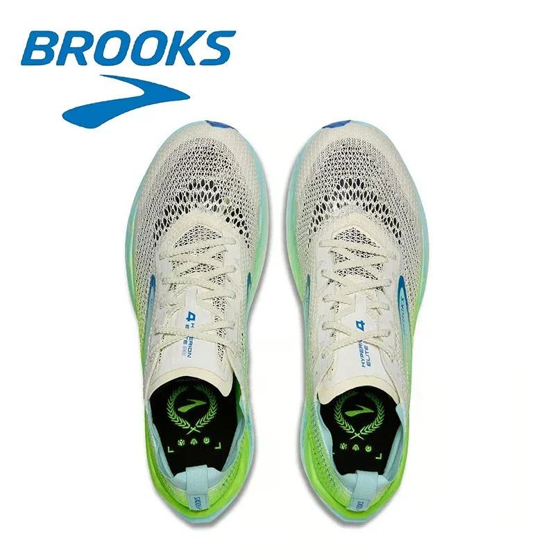 Color: MULTI, Shoe Size: 44 - Brooks Hyperion Elite 4 Series Gray Green Men's Casual Running Shoes Daily Cushioning Breathable Walking Sports Shoes