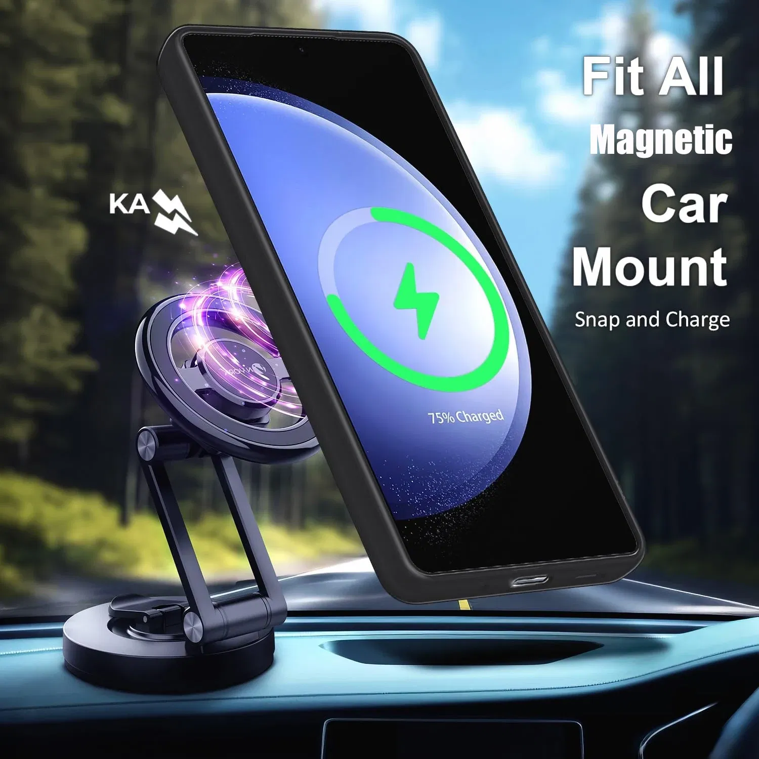 Color: Beige, Material: PE - UYUXIO Translucent Magnetic Mobile Phone Case with Kickstand for Samsung Galaxy S25 Ultra S24 S23 FE S22 Plus Slim Stand Cover