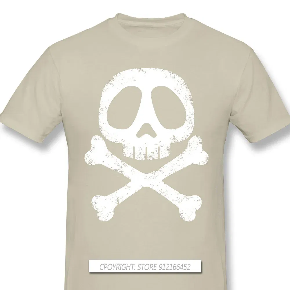 Color: Khaki, Size: XL - Cool Black TShirt Space Pirate Captain Harlock Arcadia Kei Yuki Anime Homme T-Shirts Tee Pure Cotton Oversize Short Sleeve
