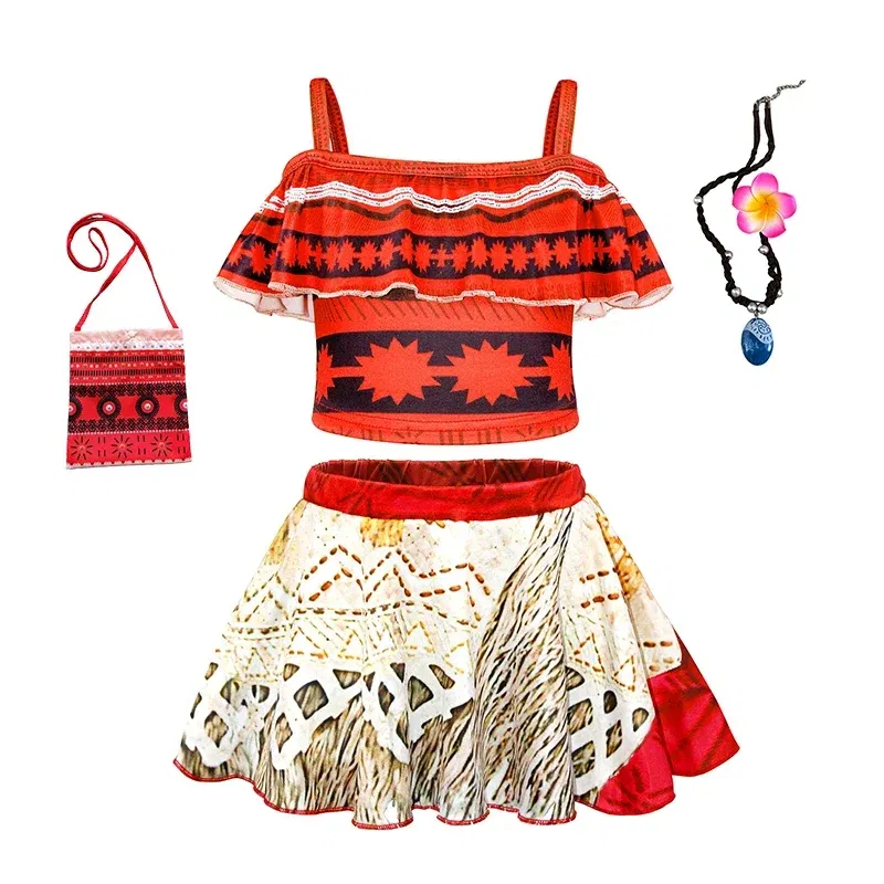 Baby Girls Swimsuit Princess Styles Full Print Beach Swimwear Children Two-piece Kids Bathing Suit Bikini Set Girl Biquinis