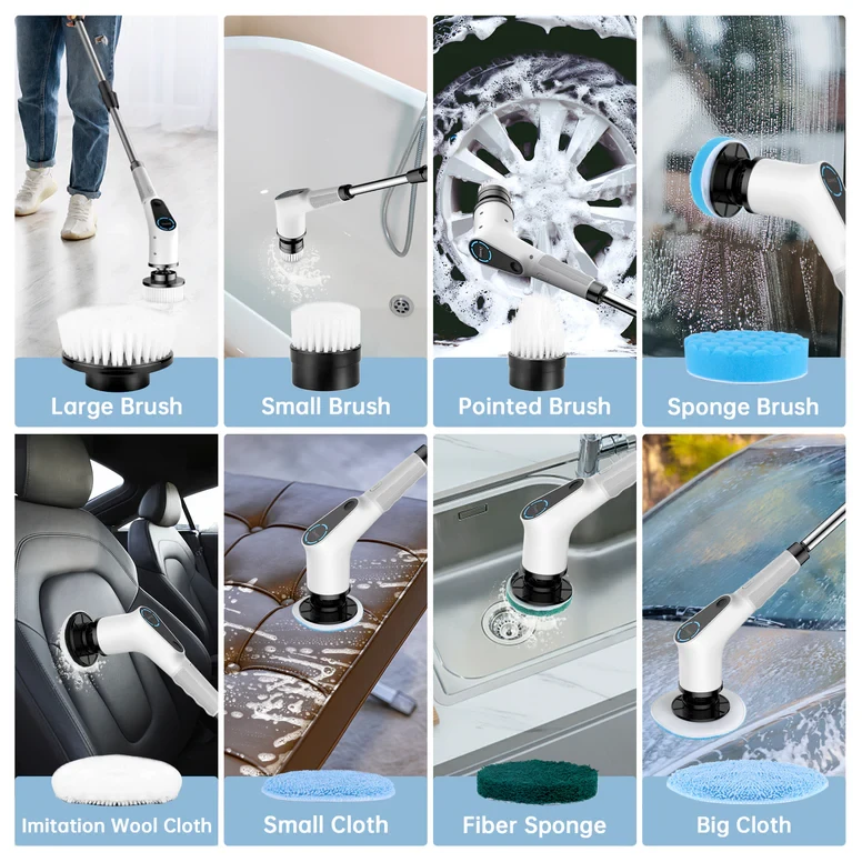 Dovety 9 in 1 Multifunctional Electric Spin Scrubber