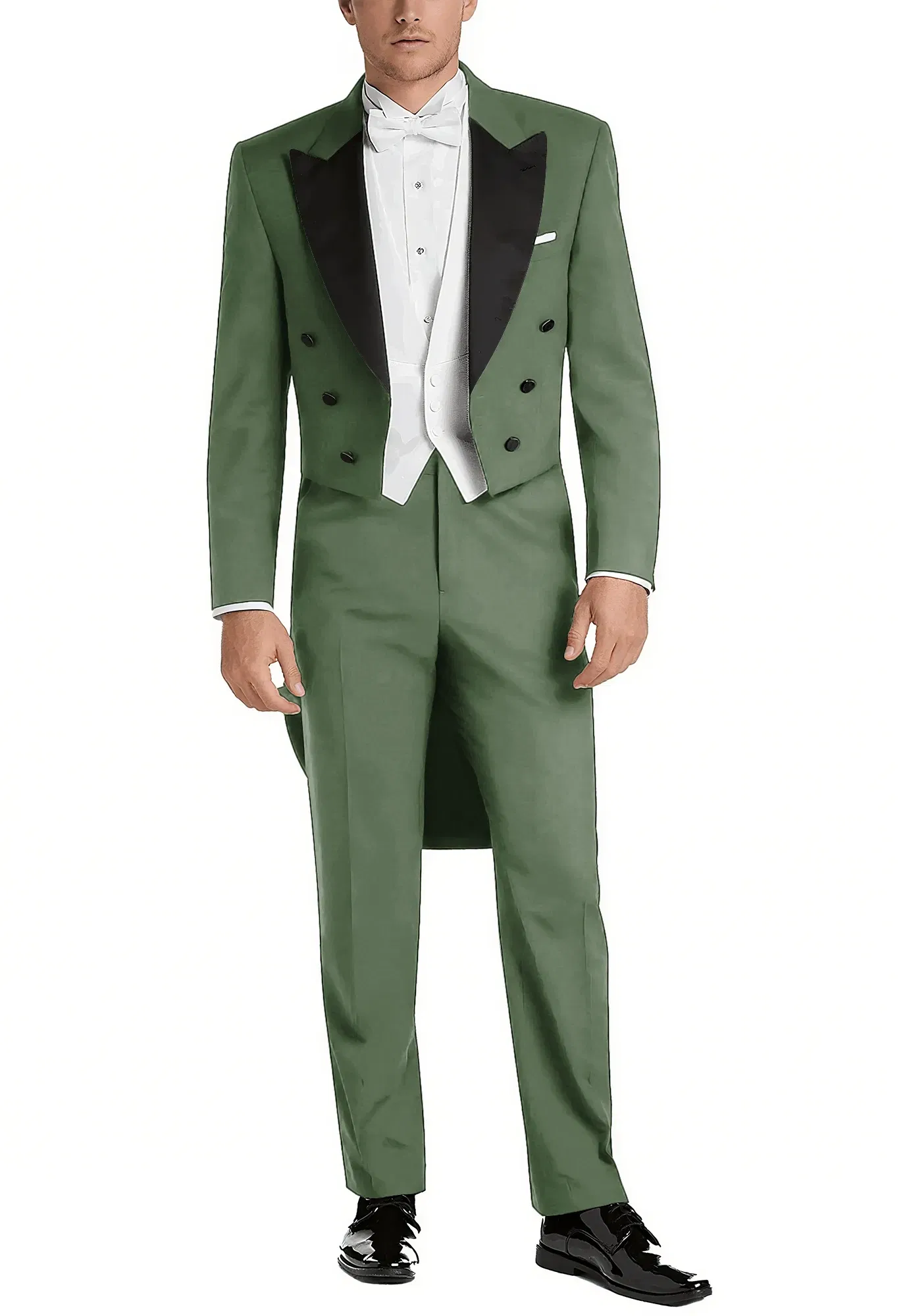 Color: SKY BLUE, Size: 5XL - Italy Style Aristocratic Men Suit Three Pieces(Jacket+Pants+Vest) Hot-selling High-quality Double Breasted Male Clothing