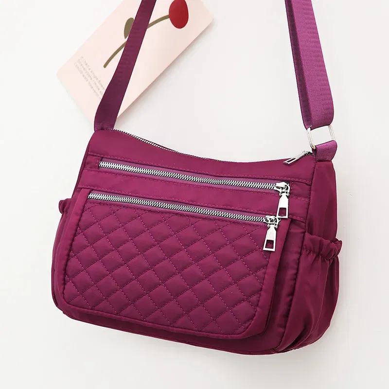 Color: Other - Yogodlns Women Nylon Shoulder Bag Waterproof Multi-pocket Zipper Bag Ladies Travel Messenger Bag For Designer Bolsa Feminina