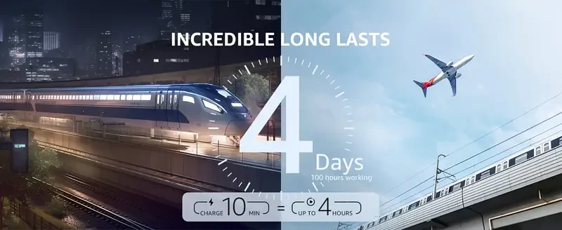 Picun ANC-05 Hybrid Active Noise Cancelling Headphones With Built-in Microphone, 100H Playing Time Hi-Res Audio & Deep Bass Wireless Over Ear Foldable Headphones For Travel, Home, Office, Gym