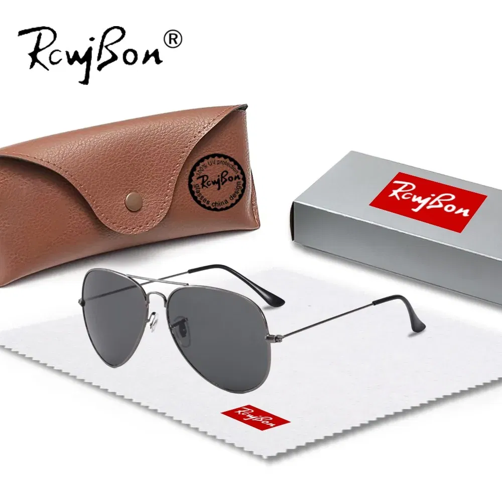 Lenses Color: black, Frame Color: Red - Classic Retro Pilot Polarized Sunglasses Men Luxury Metal Black Aviation Sun Glasses Male Fashion Driving Vacation Shades UV400
