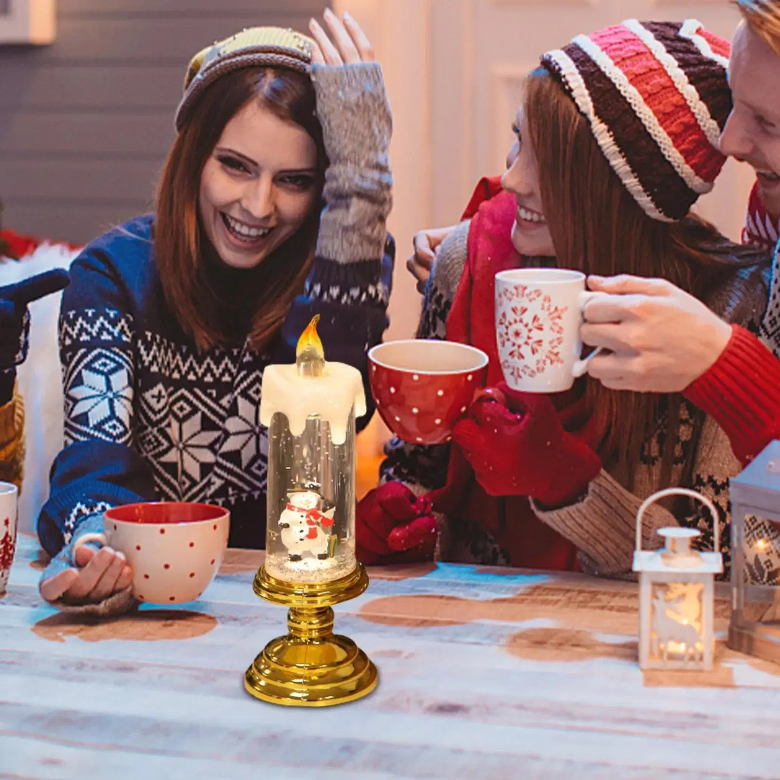 Color: Yellow, Ships From: CN - Led Christmas Candles Christmas Candles With Pedestal Christmas Party Ornament For Him Her Christmas Gift For Changing