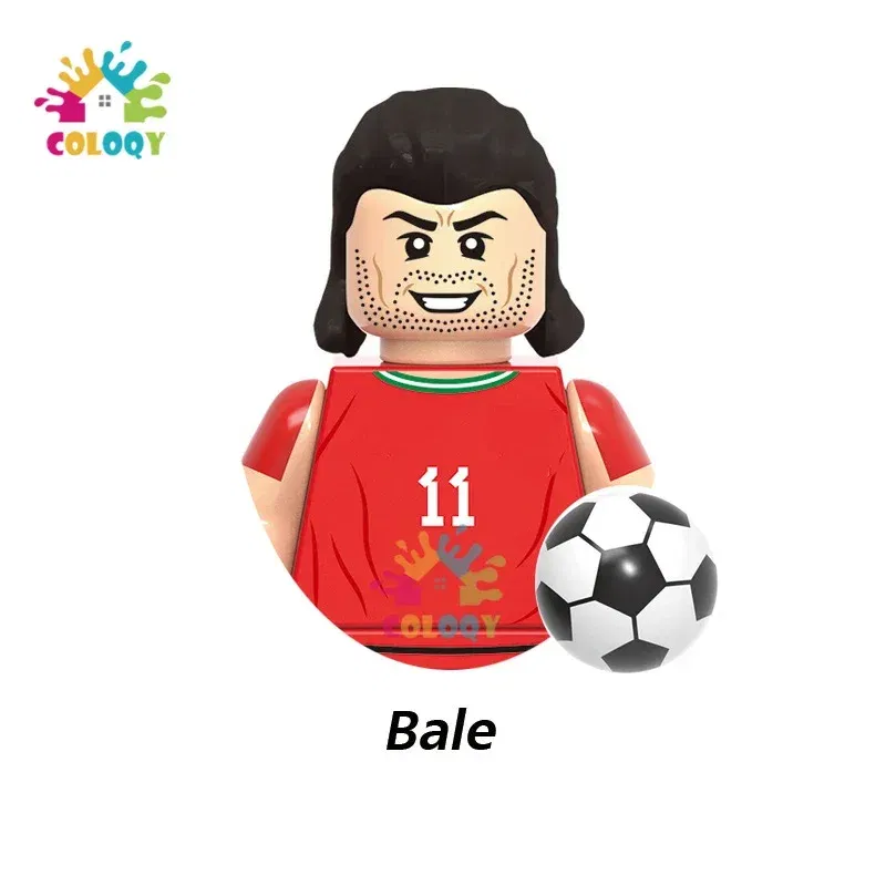 Color: black, Ships From: CHINA - Kids Toys Football Stars Building Blocks Sport Player Bailey Messi Ronaldo Mini Action Figures Toys For Kids Christmas Gifts