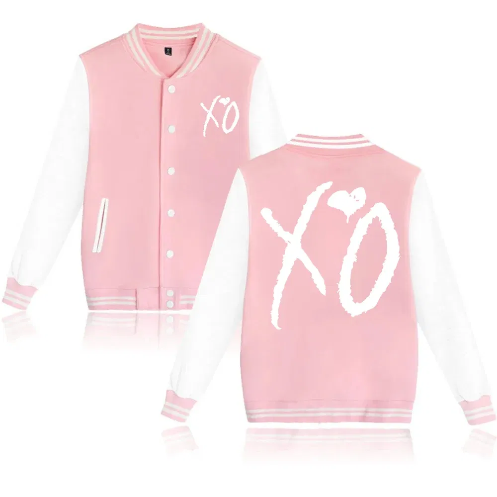 Color: black, Size: XXXL - The Weeknd XO Jacket Hoodie The Weeknd The Host Music Sweatshirt Long Sleeve  Baseball Uniform Clothes Unisex