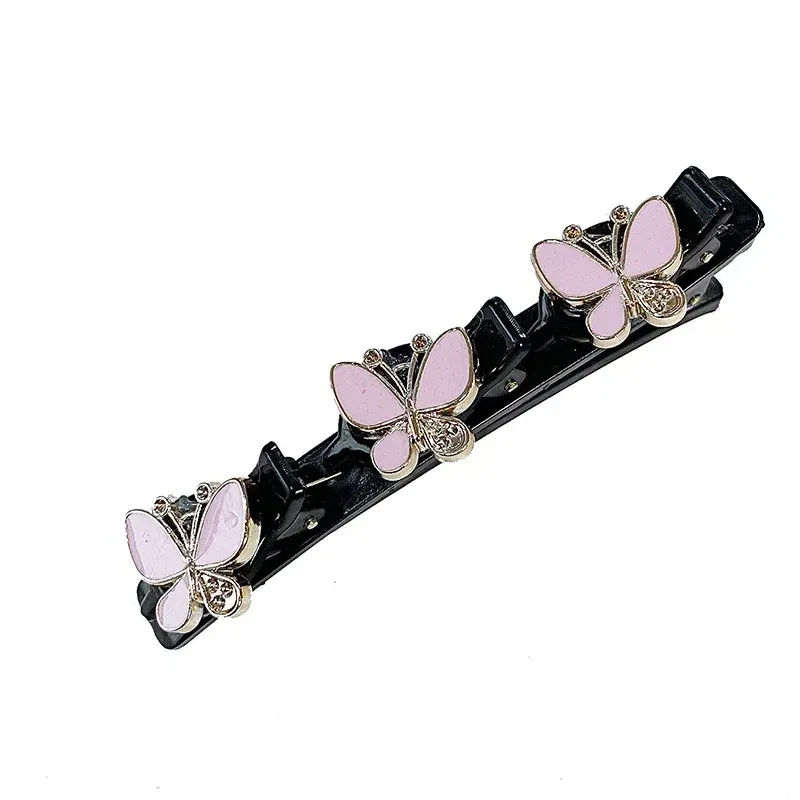 Color: BROWN - Double Layer Braided Hairpin Hair Hoop Broken Hair Clip Women Hairpin Korean Fixed Headband New Hairpin Lazy Hair Accessories