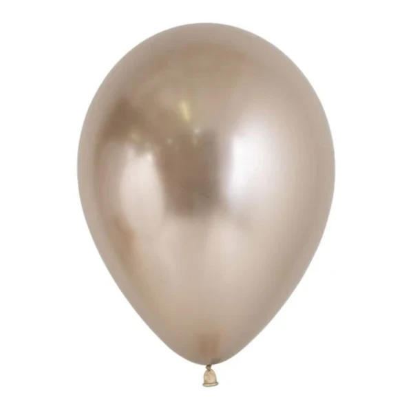 Sempertex 30cm Metallic Reflex Champagne Latex Balloons 971, 50PK - Pack of 50