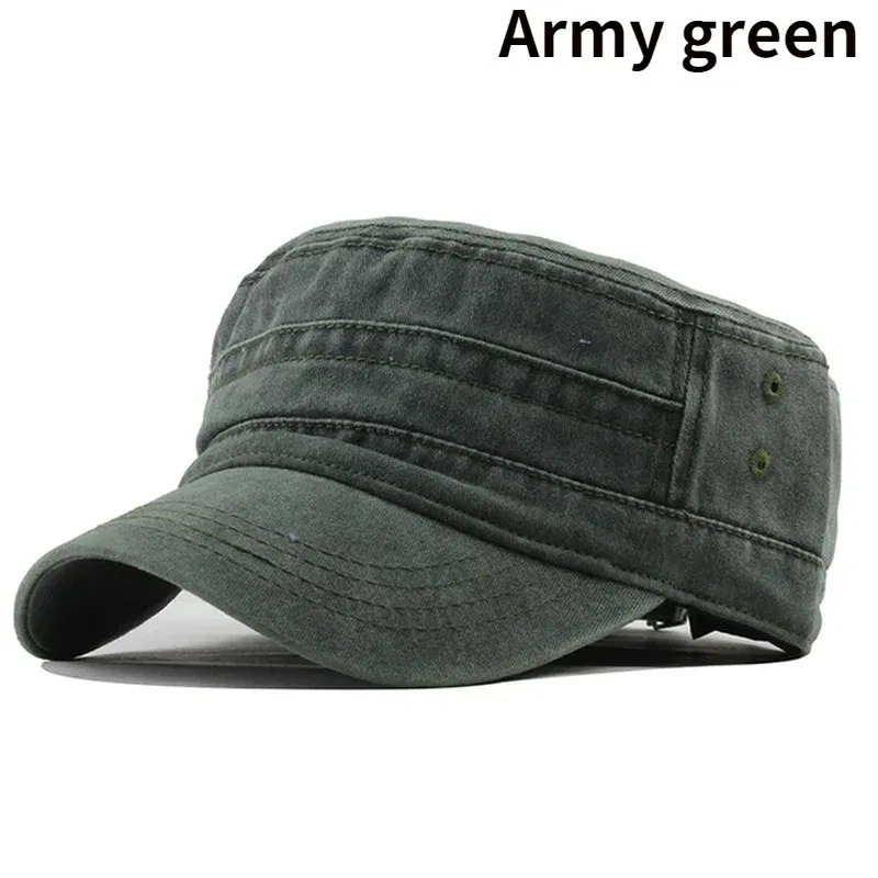 Color: Black - Delysia King Classic men's flat hat casual cap summer sun hat