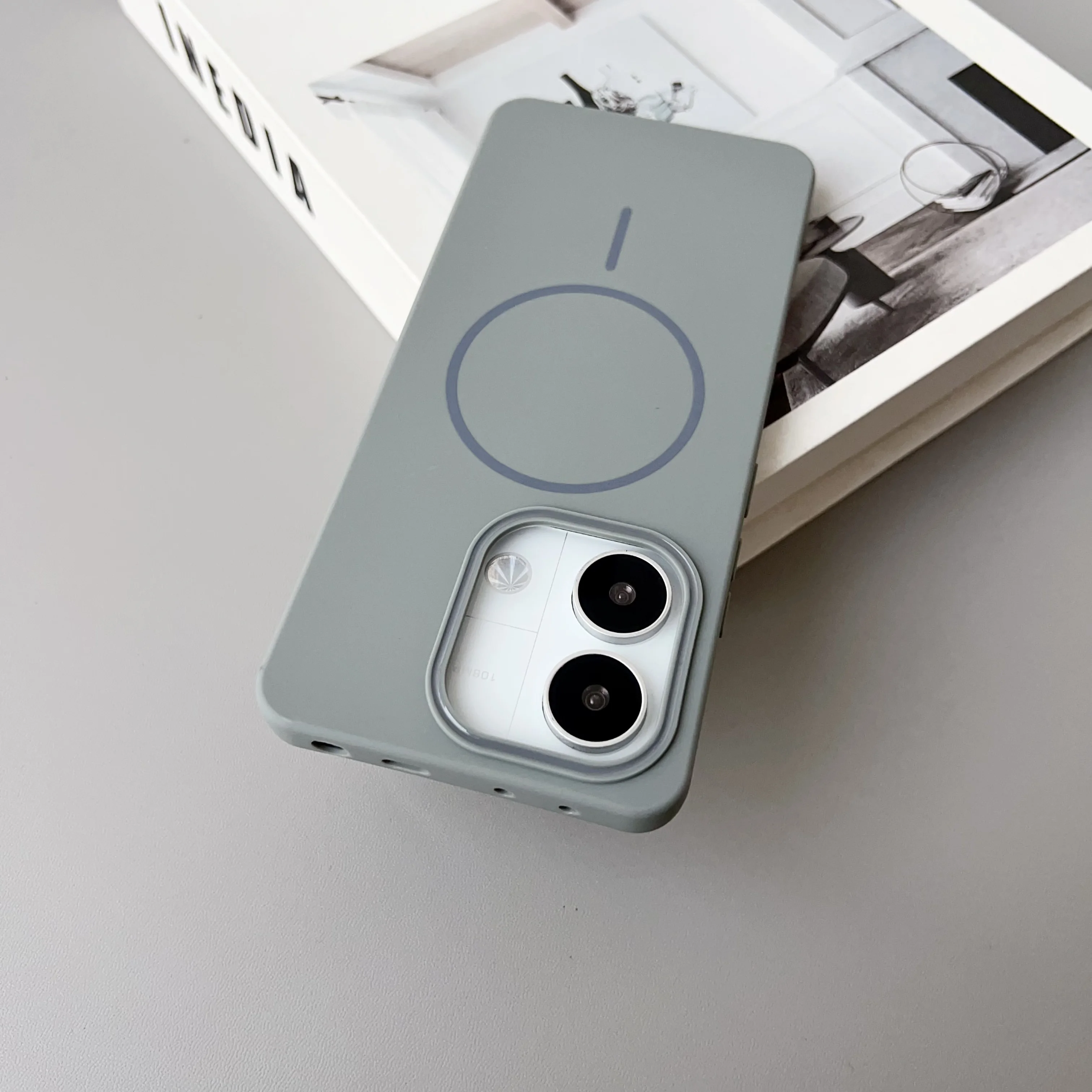 Color: Gold, Compatibility by Model: Redmi Note 14 4G (Global) - NEW  For Redmi Note 14 13 Pro A4 A5 4G 5G skin sensitive original thin circle magnetic solid color phone protective case