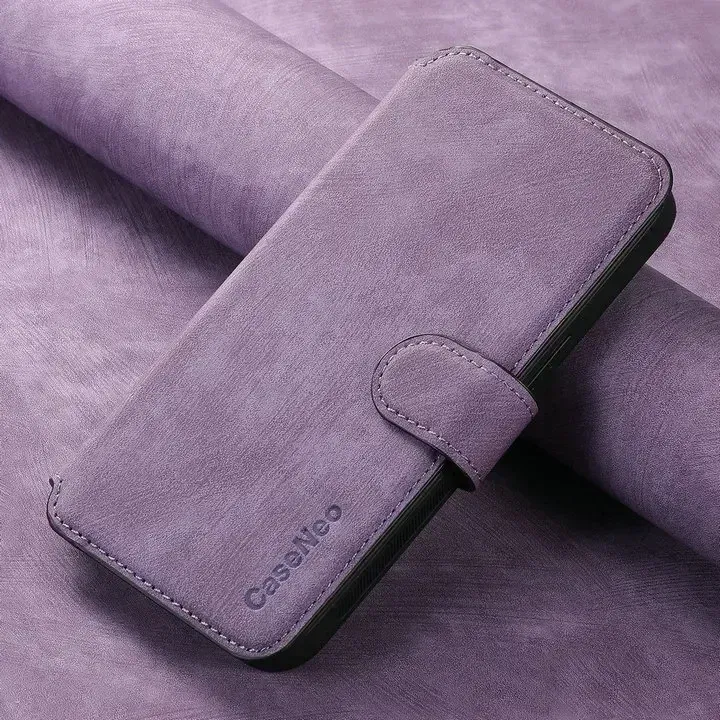 Color: PURPLE, Material: Cotton - For Poco F8 Ultra F7 X7 X6 M6 M7 Pro 5G Luxury Case RFID Leather 2IN1 Detachable Book Funda Xiaomi Poco F6 X5 X 6 F 8 Flip Cover