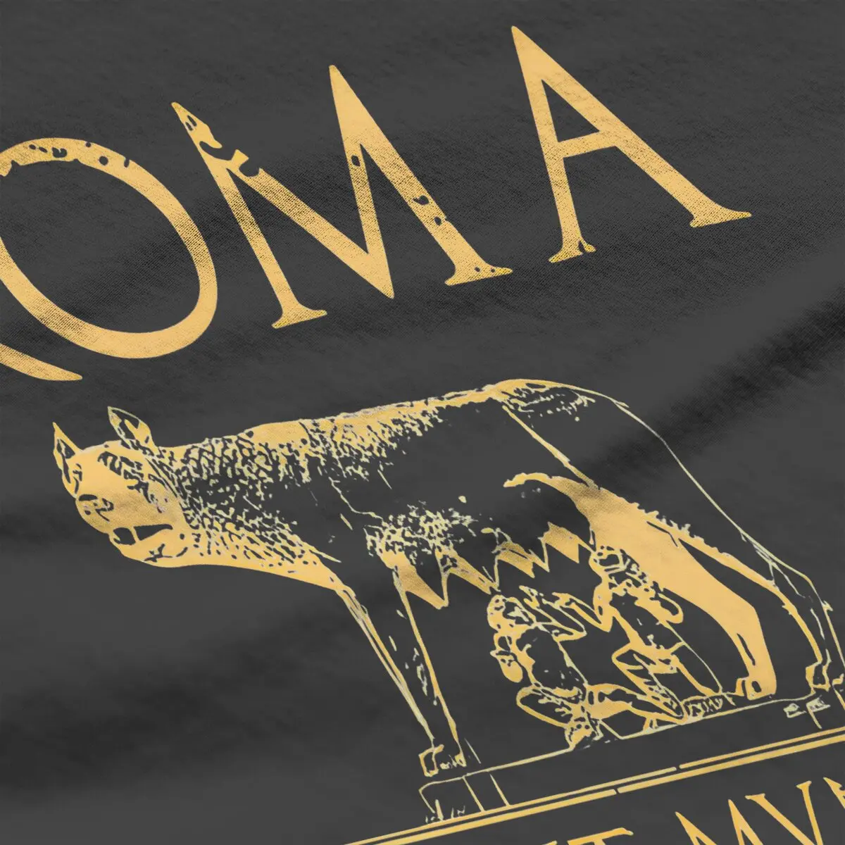 Color: WHITE, Size: XXL - Roma Caput Mundi Casual Polyester TShirt Ancient Rome Style Streetwear Leisure T Shirt Female