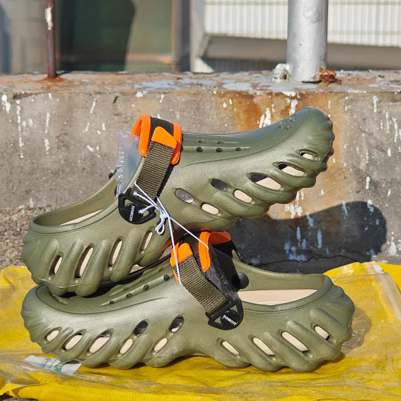 Color: Deep Purple, Shoe Size: 41 - Fashion Garden Shoes Men's Clogs Slippers Sandal Flat Camouflage Sandals Male Sneakers Outdoor Flip Flops Home Clogs