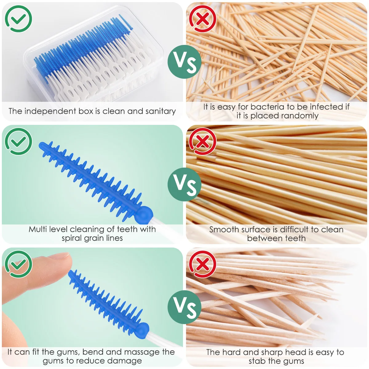 Color: MULTI - 160/50pcs Orthodontic Interdental Brush Clean Between Teeth Mini Toothbrush for Oral Care Safe Floss Tooth Pick Soft Teeth Brush