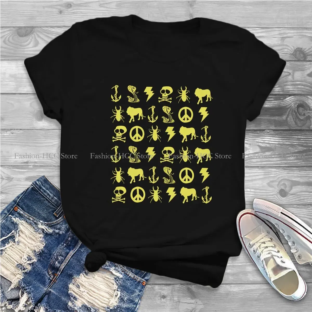 Color: black, Size: L - Breaking Bad TShirts Jesse Pinkman Yellow Icons Personalize Men's T Shirt New Trend Clothing