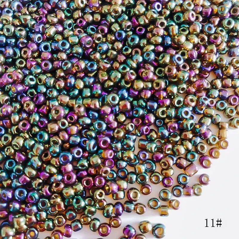 Color: Lavender, Item Diameter: 3mm - 2mm 3mm 4mm Glass Seed Loose Beads Small Charms DIY Craft Bracelet Beads for Jewelry Making Supplies Necklace Accessories