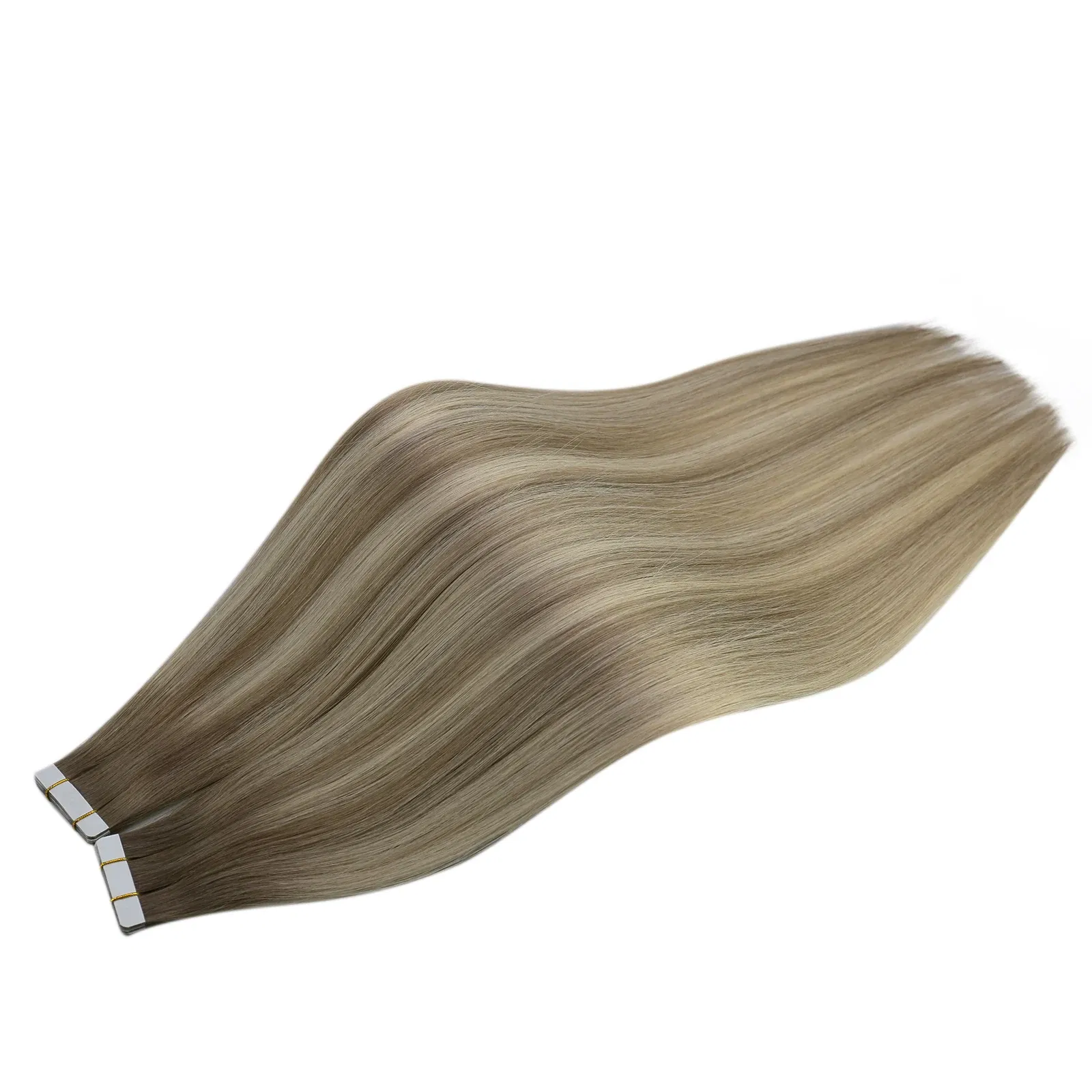 Color: M4/6, Items per Package: 40 pcs, Length: 14 inches, Life Span: 12 months - [Last 12 Months] Ugeat Tape in Hair Extensions Virgin Human Hair 10A Grade Tape in Extensions  Human Hair